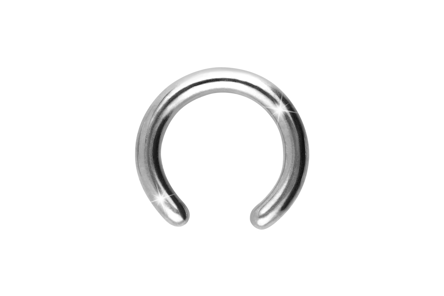 Titan Klemmkugelring Piercing ohne Kugel